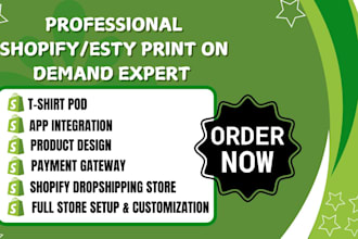 design print on demand shopify store printful printify dropshipping store
