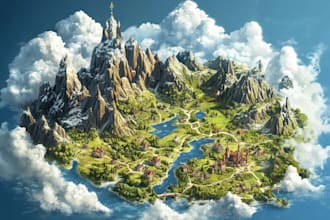 do  fantasy map drawing or game map