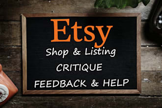 audit your etsy shop and listing critique SEO consultation improve ranking