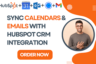 integrate google calendar, outlook calendar, gmail, calendly with hubspot crm