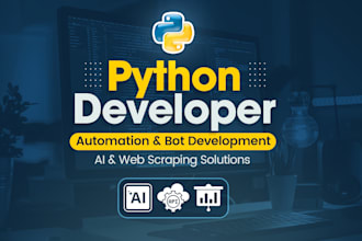 develop python bots, ai automations, and custom scripts