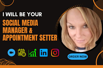 be your social media sales manager and appointment setter