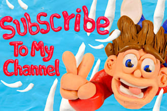 create a custom stop motion intro video for youtube and brands