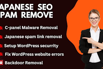 remove japanese SEO spam, pharma hack, secure your wordpress website