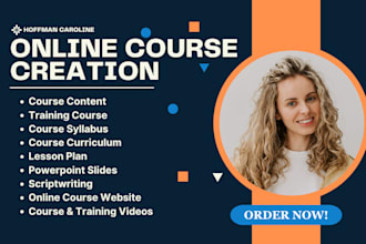online course content syllabus training course video creation ppt course website