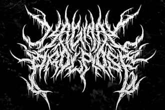 create a custom logo for a slamming death metal band
