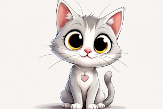 charismatic 2d designs for childrens cartoon, games