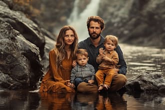 made an amazing family and friendship portrait