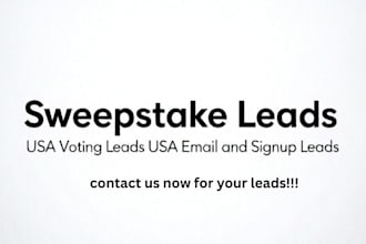 usa sweepstake contest lead services voting sales leads