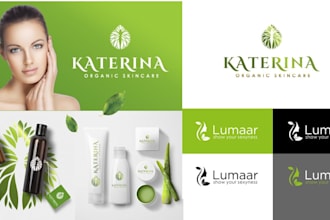 design natural beauty cosmetic floral skincare spa logo