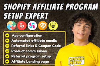 setup shopify affiliate program goaffpro referral candy uppromote on your store