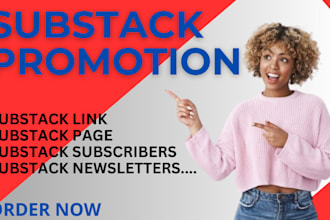 do real organic substack promotion, page, link promotion for more subscribers