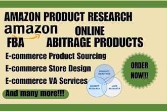 do product research, arbitrage products, shopify marketing ,amazon wholesale