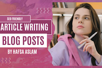 do seo content writing, article writing, blog posts and copywriting