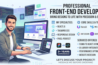 be your front end web developer