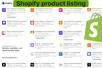 add or list products manually to the shopify website