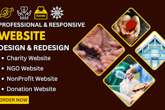 charity website design, ngo website, nonprofit website design, donation website