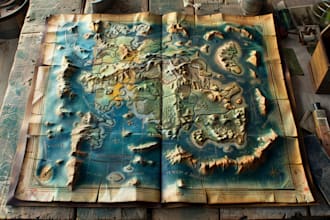 create beautiful and detailed fantasy world maps
