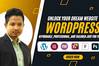 design a modern and responsive wordpress ecommerce site