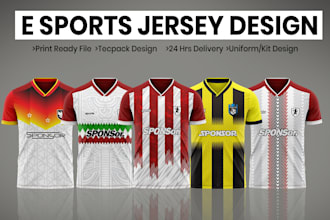 do sportswear jersey design sublimation design