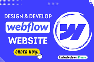 design webflow website with custom webflow design