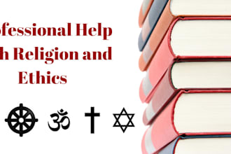 help with religion and ethics tasks