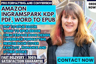 transform kdp ingramspark book pdf to epub kpf word to epub ebook formatting