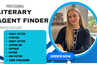 find literary agent for your movie script children book screenplay fiction book