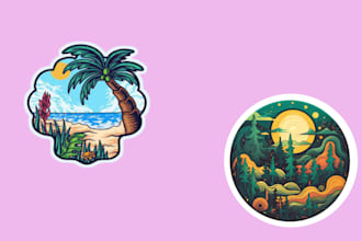 make an eye catching custom sticker design