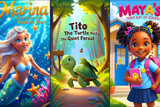 illustrate children story book illustration, children story, book illustration