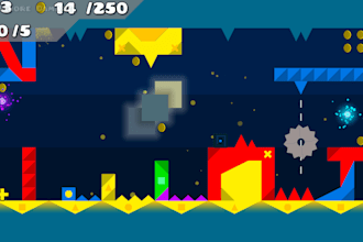 create a custom geometry dash platformer level