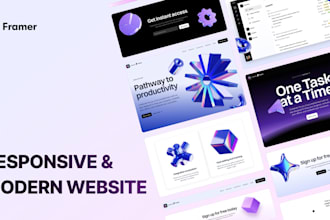 design a responsive framer website for your business