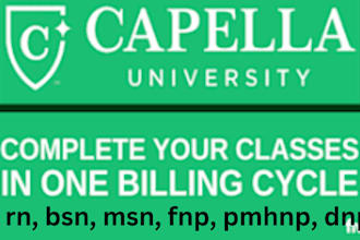fully do capella flexpath nursing bsn, pmhnp, msn, dnp in 1 month