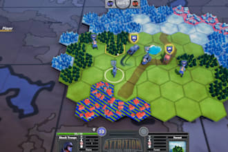 develop a quality 3d turn based strategy game, multiplayer online game for you
