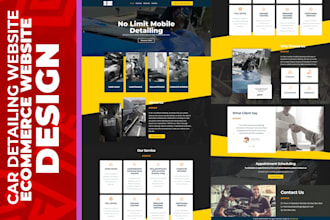 do car detailing website, handyman website, vehicle repair shop