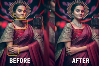 fix ai image using photoshop and upscaling
