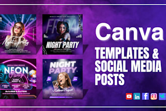 do canva design, social media posts, adds, instagram post