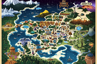 draw vector map in illustrator
