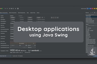 program custom java swing desktop applications