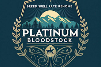 create custom super platinum blood stock logo design