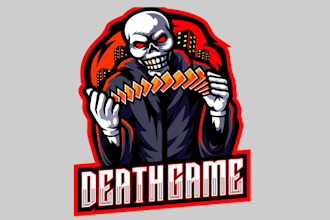 design skull logo mascot and illustration