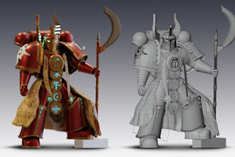 3d model warhammer 40k character for you
