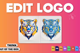edit, update and modify your logo