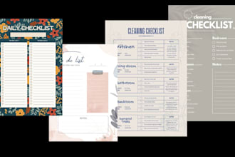 make pretty planners checklist and trackers
