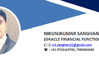 be your oracle financial and project consultant