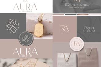 design modern minimalist jewelry fashion logo in 12hr