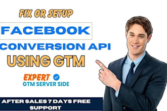 install or fix fb, meta pixel conversion api and ga 4 server side with gtm