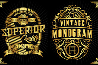 do retro badge, emblem, and vintage logo design