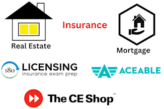 do ce, aceable, insurance, mortgage and real estate courses