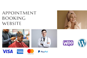 create a custom online booking website for beauty salons, spas, and barbers